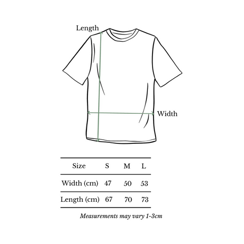 The Habitat Penang Hill Cotton Tshirt - Langurway in monoline (Adult size)