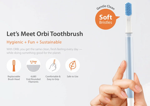 Kommune X Orbi Toothbrush + Brush Head Set