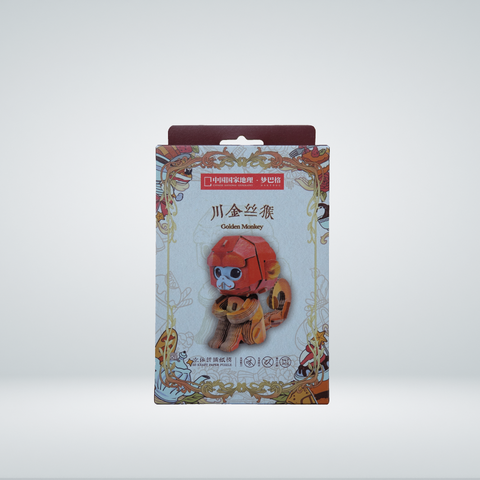 3D Paper Puzzle – Golden Snub-Nosed Monkey