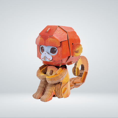 3D Paper Puzzle – Golden Snub-Nosed Monkey