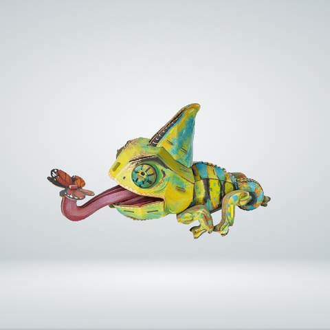 3D Paper Puzzle – Veiled Chameleon