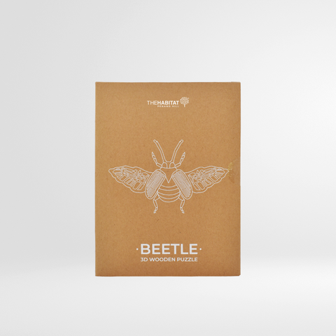 The Habitat 3D Wooden Puzzle - Beetle