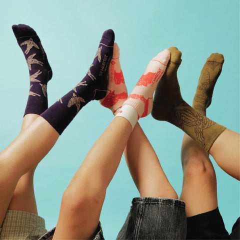 Root & Good | ANAK Socks | Graphic Double Cuff Mid Socks