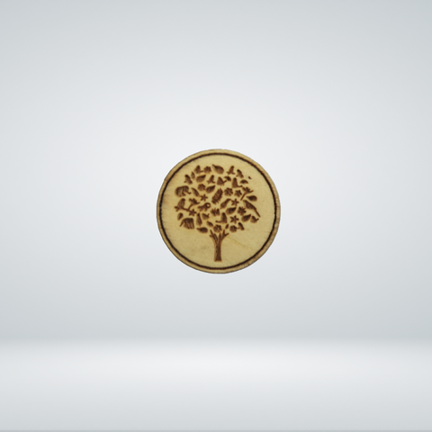 The Habitat Penang Hill Wooden Tree Logo Magnet