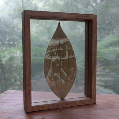 The Habitat Leaf Engraving