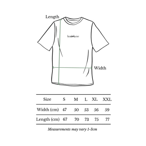 The Habitat Penang Hill Cotton Tshirt - Park Trail Map (Adult size)