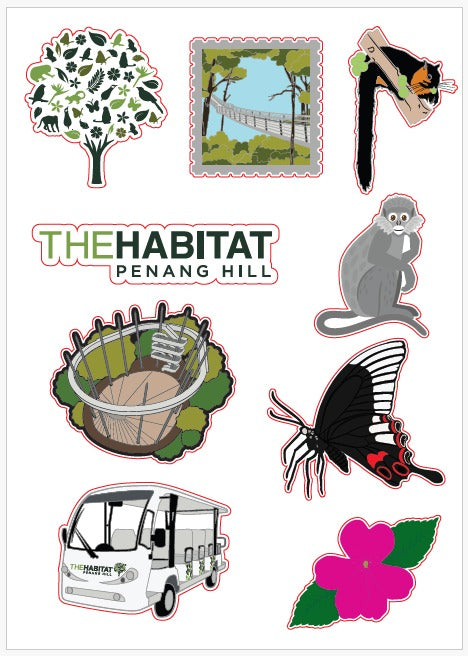 The Habitat Penang Hill A6 Stickers