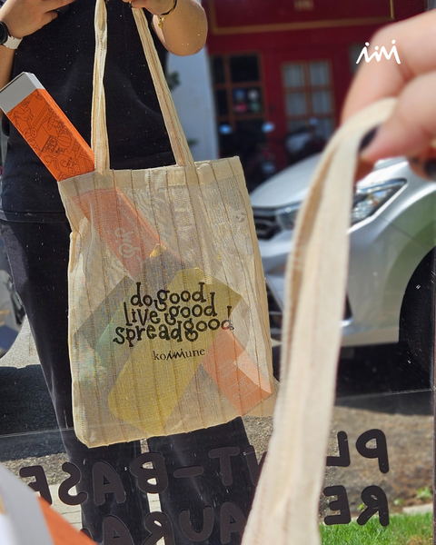 Do Good. Live Good. Spread Good. Jute Tote by Kommune