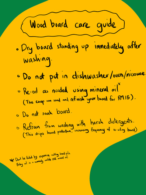 Friends Craft Striped Chopping Board