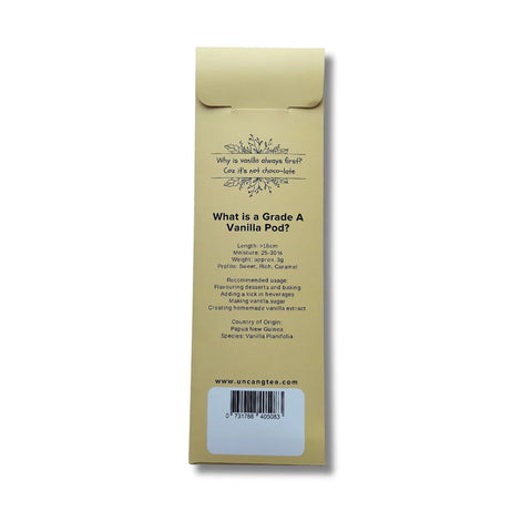 Uncang Vanilla Beans - 3 Pods (Grade A)