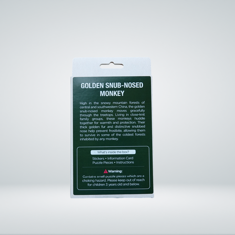3D Paper Puzzle – Golden Snub-Nosed Monkey