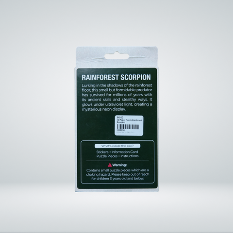 3D Paper Puzzle – Rainforest Scorpion