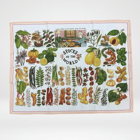 Spices of the World Tea Towels by Tropical Spice Garden