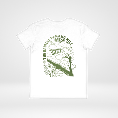 The Habitat Penang Hill Cotton Tshirt - Langurway in monoline (Kid size)