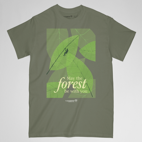 The Habitat Penang Hill Cotton Tshirt - May the Forest be with you (Adult size)