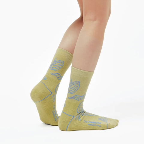 Root & Good | BUNGA Socks | Graphic Mesh Crew Socks