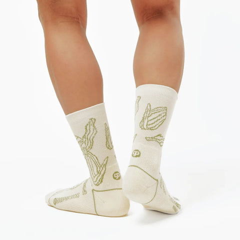 Root & Good | BUNGA Socks | Graphic Mesh Crew Socks