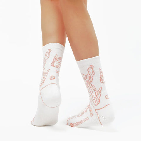 Root & Good | BUNGA Socks | Graphic Mesh Crew Socks