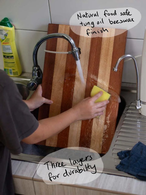 Friends Craft Striped Chopping Board